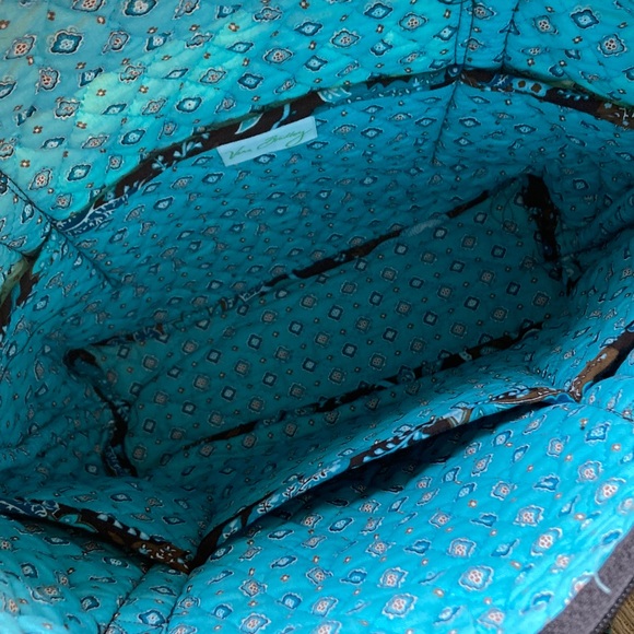 Vera Bradley Java Blue Tote Bag Made in USA - Picture 9 of 16